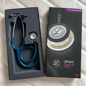 Littmann Classic III Stethoscope - Caribbean Blue with Mirror Chestpiece